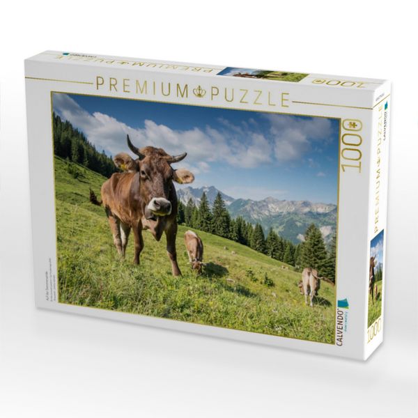 Produktbild: CALVENDO Puzzle Auf der Sommerweide | 1000 Teile Lege-Gr&ouml;&szlig;e 64x48cm Foto-Puzzle f&uuml;r gl&uuml;ckliche Stunden