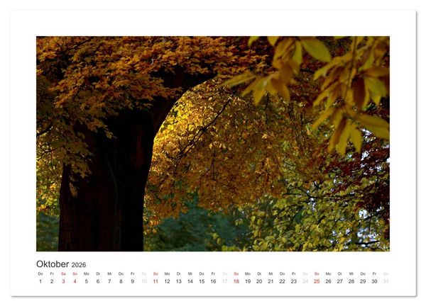 Produktbild: Das Weserbergland (Wandkalender 2026 DIN A3 quer), CALVENDO Monatskalender