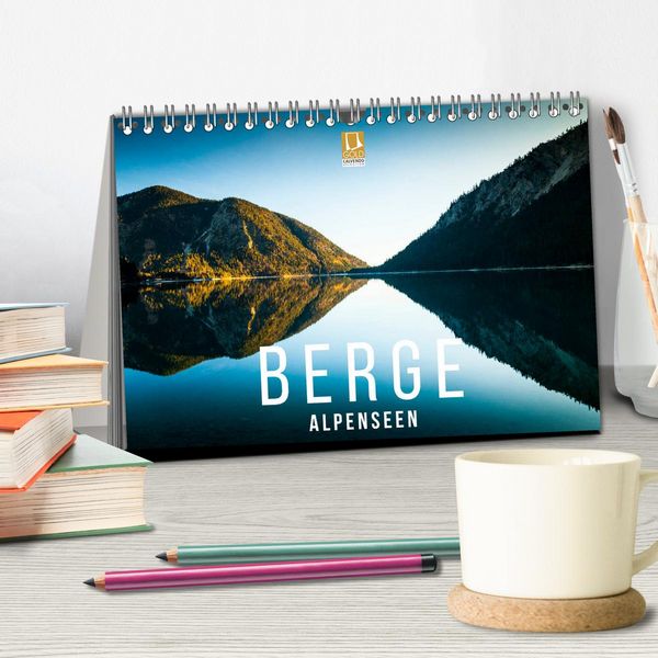Produktbild: Berge. Alpenseen (Tischkalender 2026 DIN A5 quer), CALVENDO Monatskalender
