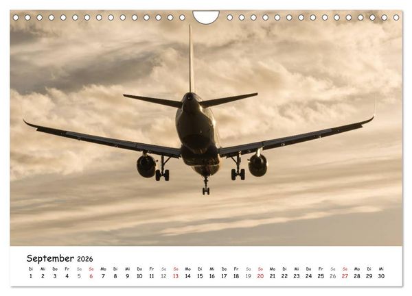 Produktbild: Airliners in Frankfurt (Wandkalender 2026 DIN A4 quer), CALVENDO Monatskalender