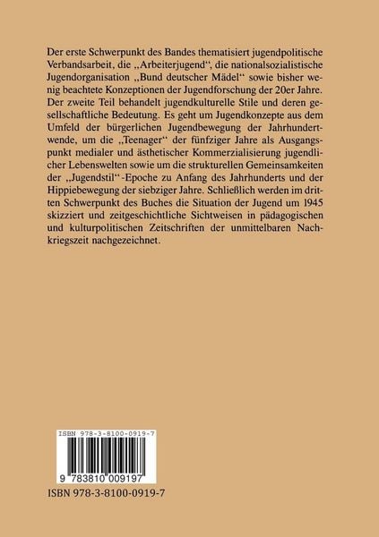 Produktbild: Jugend 1900&ndash;1970