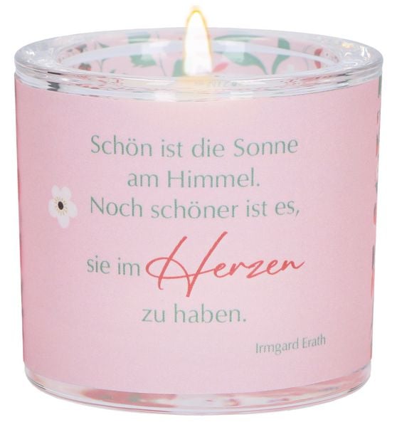 Produktbild: Glaswindlicht zum Geburtstag - Von Herzen f&uuml;r dich