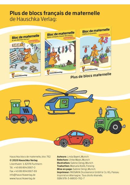 Produktbild: Bloc d'activit&eacute;s pr&eacute;scolaires &agrave; partir de 5 ans pour gar&ccedil;ons et filles, livre garcon 4 ans - Pens&eacute;e logique, devinettes et casse-t&ecirc;te pour appre