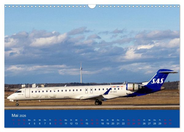 Produktbild: Besondere Flugzeuge am Flughafen Stuttgart (Wandkalender 2026 DIN A3 quer), CALVENDO Monatskalender