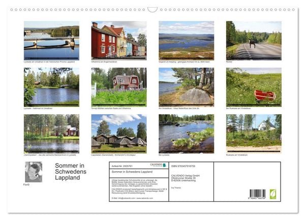 Produktbild: Sommer in Schwedens Lappland (Wandkalender 2026 DIN A2 quer), CALVENDO Monatskalender