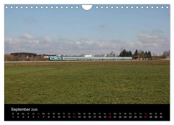 Produktbild: Mit der Bahn durch die Alpen (Wandkalender 2026 DIN A4 quer), CALVENDO Monatskalender