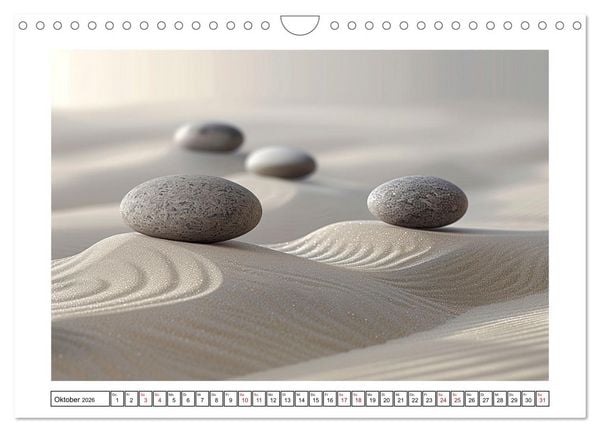 Produktbild: Augenmeditation im Zen Garten (Wandkalender 2026 DIN A4 quer), CALVENDO Monatskalender