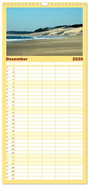 Produktbild: Familienplaner 2026 - Port Elizabeth - S&uuml;dafrika - Impressionen einer Stadt in Bildern mit 5 Spalten (Wandkalender, 21 x 45 cm) CALVENDO