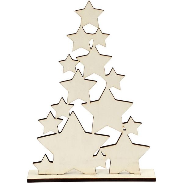 Produktbild: Creativ Company Weihnachtsbaum, H 29,8 cm, T 4 cm, B 21,5 cm, 1 Stk,