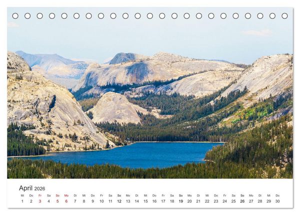 Produktbild: Yosemite - Einzigartige Naturspektakel (Tischkalender 2026 DIN A5 quer), CALVENDO Monatskalender