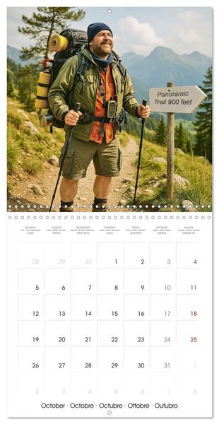 Produktbild: The Great Man Calendar. A year full of male chaos. (Wall Calendar 2026 12 &times; 12 Inch) CALVENDO 12 Month Wall Calendar