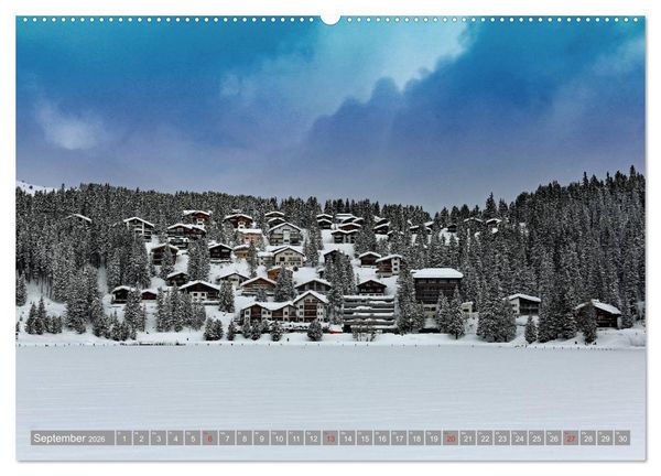 Produktbild: AROSA im Winter (hochwertiger Premium Wandkalender 2026 DIN A2 quer), Kunstdruck in Hochglanz