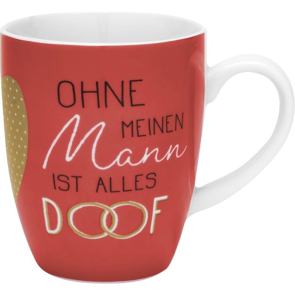 Produktbild: GRUSS & CO Tassen-Set Motiv "Ohne meine Frau ist alles doof