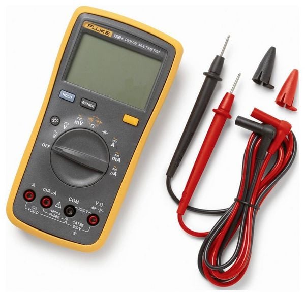 Produktbild: Fluke 15B+/EUR Hand-Multimeter digital CAT III 600V Anzeige (Counts): 4000