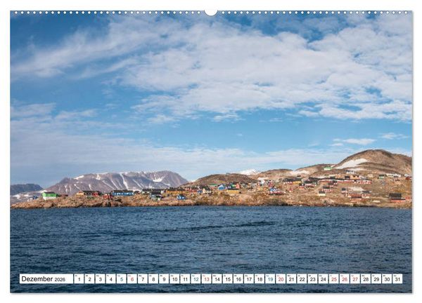 Produktbild: Scoresbysund - Sommer im gr&ouml;&szlig;ten und l&auml;ngsten Fjordsystem der Welt (Wandkalender 2026 DIN A2 quer), CALVENDO Monatskalender