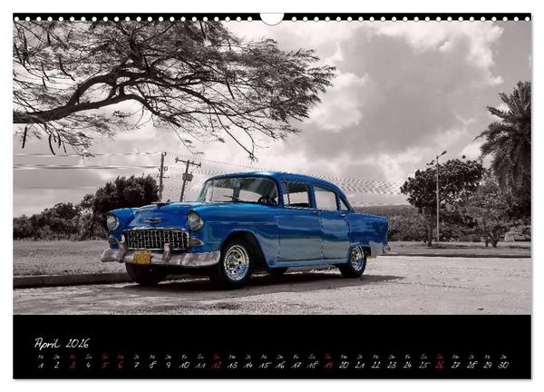 Produktbild: Kuba und die Oldtimer (Wandkalender 2026 DIN A3 quer), CALVENDO Monatskalender