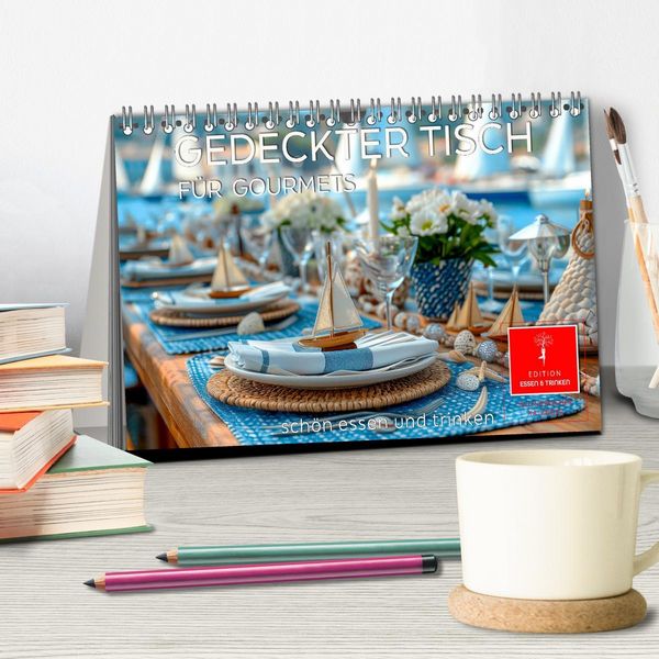 Produktbild: Gedeckter Tisch f&uuml;r Gourmets (Tischkalender 2026 DIN A5 quer), CALVENDO Monatskalender