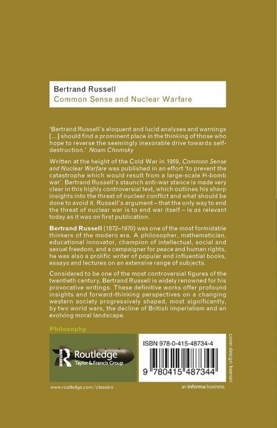 Produktbild: Common Sense and Nuclear Warfare