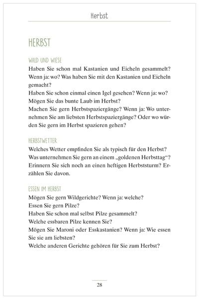 Produktbild: Gespr&auml;chsimpulse bei Demenz. Anregungen und Impulse f&uuml;r Gespr&auml;che mit Senioren mit Demenz. Rund um Allt&auml;gliches, Feste und Feiern u.vm.