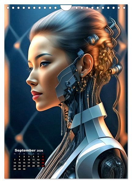 Produktbild: Anmutige Roboter (Wandkalender 2026 DIN A4 hoch), CALVENDO Monatskalender
