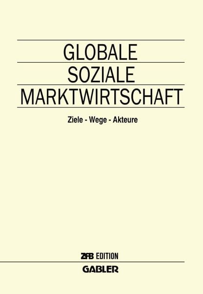 Produktbild: Globale Soziale Marktwirtschaft