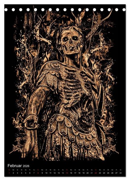 Produktbild: BLOODBOY/FEAR ILLUSTRATION (Tischkalender 2026 DIN A5 hoch), CALVENDO Monatskalender