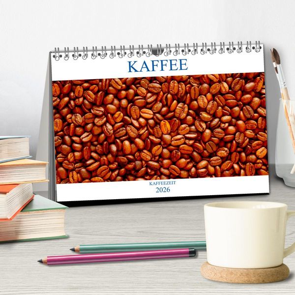 Produktbild: Kaffee (Tischkalender 2026 DIN A5 quer), CALVENDO Monatskalender