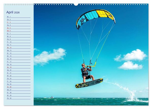 Produktbild: KI Aqua-Emotionen - Ein Jahr voller Wassersport (hochwertiger Premium Wandkalender 2026 DIN A2 quer), Kunstdruck in Hochglanz
