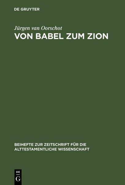 Produktbild: Von Babel zum Zion