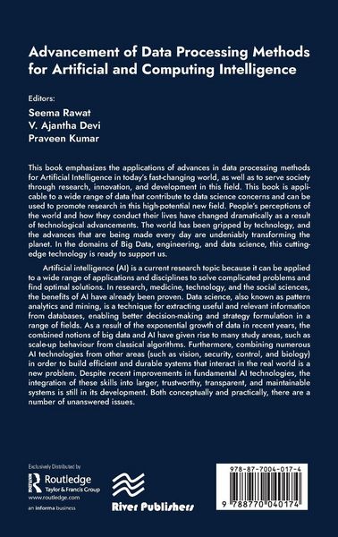 Produktbild: Advancement of Data Processing Methods for Artificial and Computing Intelligence