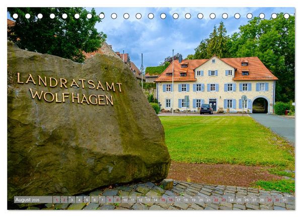 Produktbild: Ein Blick auf Wolfhagen (Tischkalender 2026 DIN A5 quer), CALVENDO Monatskalender