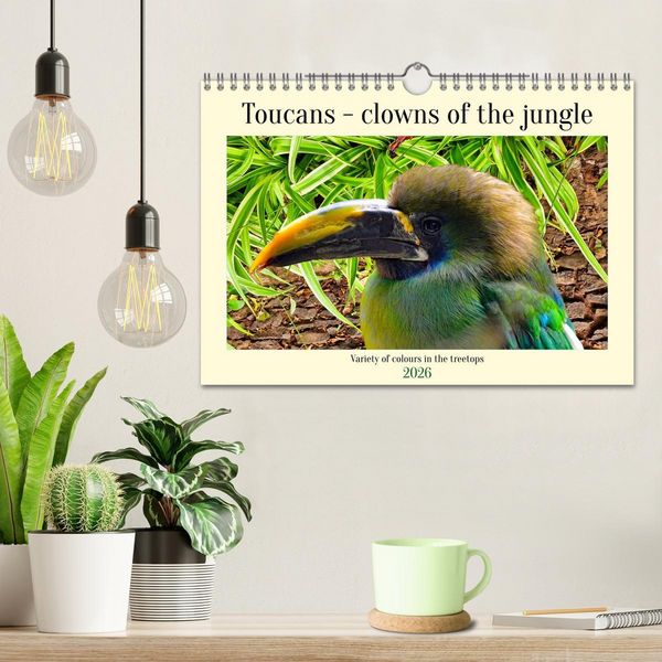 Produktbild: Toucans - clowns of the jungle (Wall Calendar 2026 DIN A4 landscape), CALVENDO 12 Month Wall Calendar