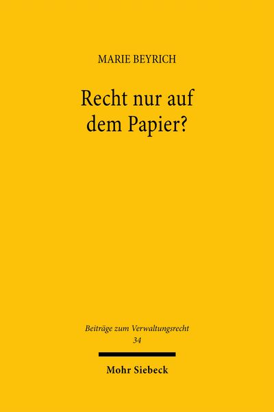 Produktbild: Recht nur auf dem Papier?