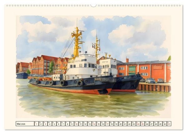 Produktbild: Herz Ostfrieslands - Zauberhaftes Leer (Wandkalender 2026 DIN A2 quer), CALVENDO Monatskalender
