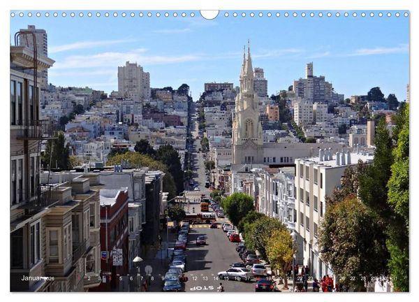 Produktbild: San Francisco Westk&uuml;ste USA (Wandkalender 2026 DIN A3 quer), CALVENDO Monatskalender