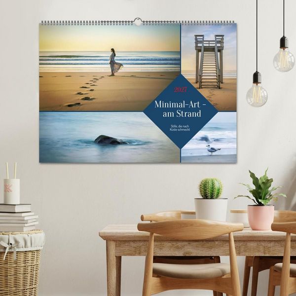Produktbild: Minimal-Art - am Strand (Wandkalender 2027 DIN A2 quer), CALVENDO Monatskalender