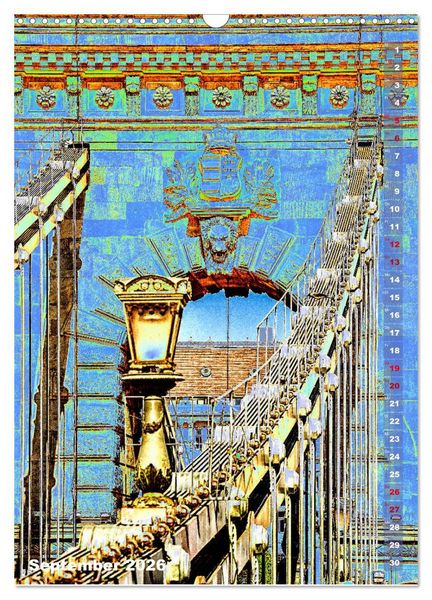 Produktbild: Budapest - K&uuml;nstlerische Fotografie (Wandkalender 2026 DIN A3 hoch), CALVENDO Monatskalender