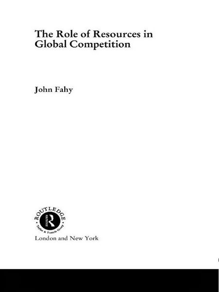 Produktbild: The Role of Resources in Global Competition