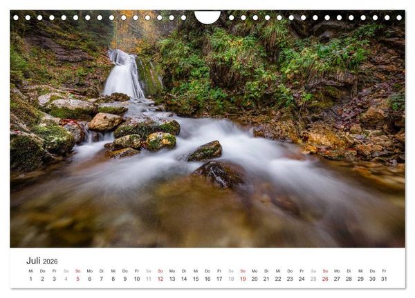 Produktbild: Wasserf&auml;lle Europas (Wandkalender 2026 DIN A4 quer), CALVENDO Monatskalender