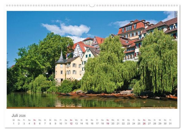 Produktbild: Der Neckar - Unterwegs in Deutschland (Wandkalender 2026 DIN A2 quer), CALVENDO Monatskalender