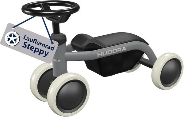Produktbild: HUDORA 10914 - Laufrad Steppy 6 shadow, Lauflernrad f&uuml;r Kinder von 73-80 cm, Sitzh&ouml;he: 22,5 cm