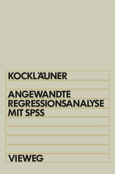 Produktbild: Angewandte Regressionsanalyse mit SPSS
