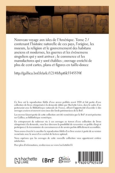 Produktbild: Nouveau voyage aux isles de l'Am&eacute;rique. Tome 2