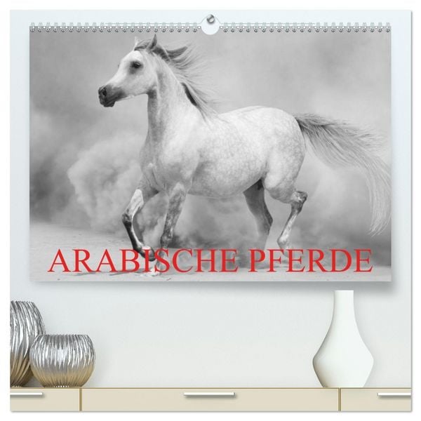 Produktbild: Arabische Pferde (hochwertiger Premium Wandkalender 2026 DIN A2 quer), Kunstdruck in Hochglanz