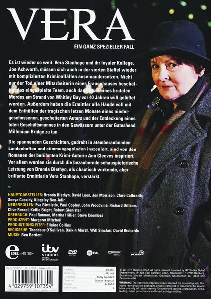 Produktbild: Vera - Ein ganz spezieller Fall/Staffel 4 [4 DVDs]