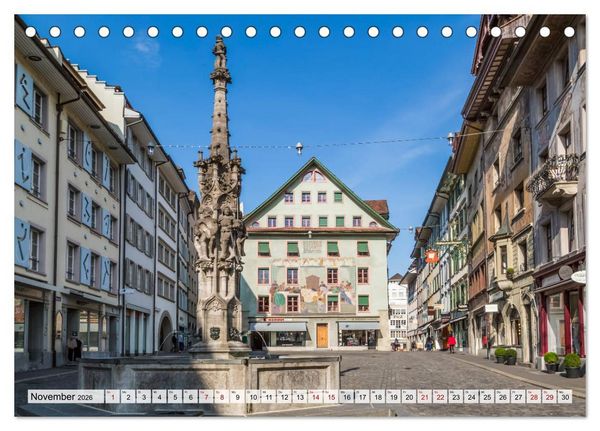 Produktbild: LUZERN Idyllische Impressionen (Tischkalender 2026 DIN A5 quer), CALVENDO Monatskalender
