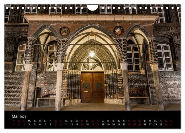 Produktbild: Eine Nacht in L&uuml;beck (Wandkalender 2026 DIN A4 quer), CALVENDO Monatskalender