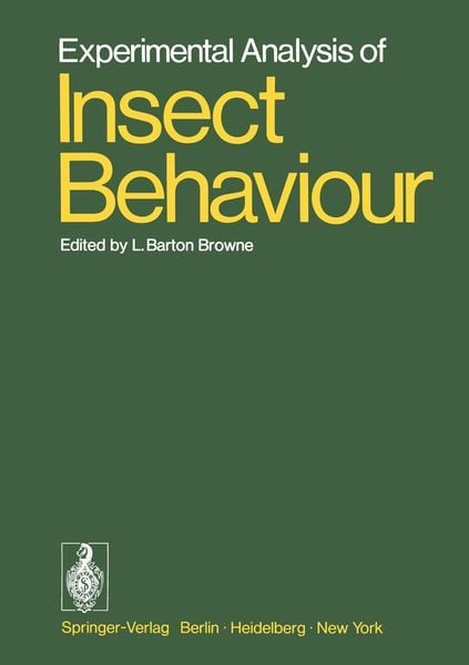 Produktbild: Experimental Analysis of Insect Behaviour