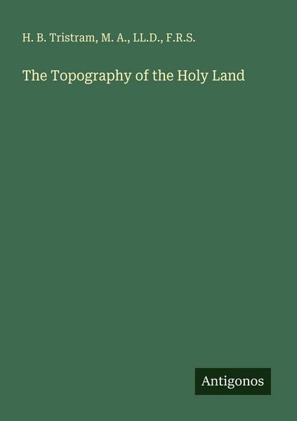 Produktbild: The Topography of the Holy Land