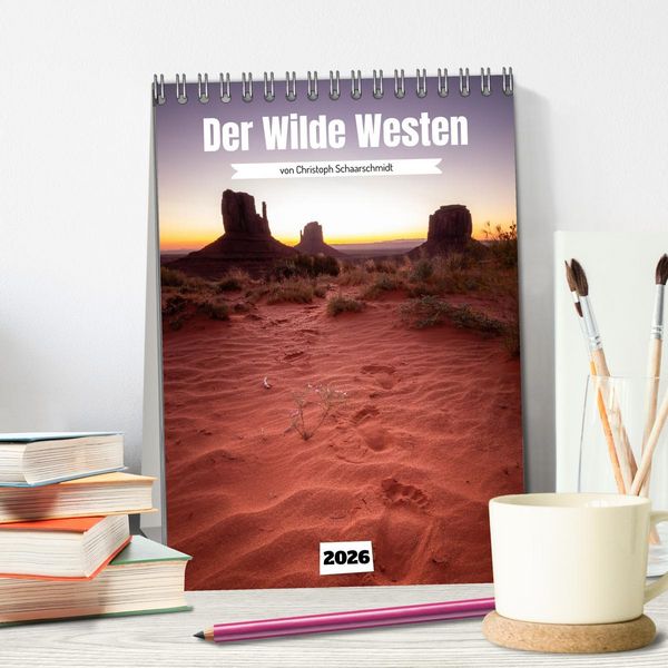 Produktbild: Durch den wilden Westen (Tischkalender 2026 DIN A5 hoch), CALVENDO Monatskalender